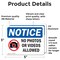 Signmission No Photos Or Video Allowed, 5 in W x Rectangle, Vinyl Decal OS-2PACK-NS-D-35-L-16179 - alternate 2